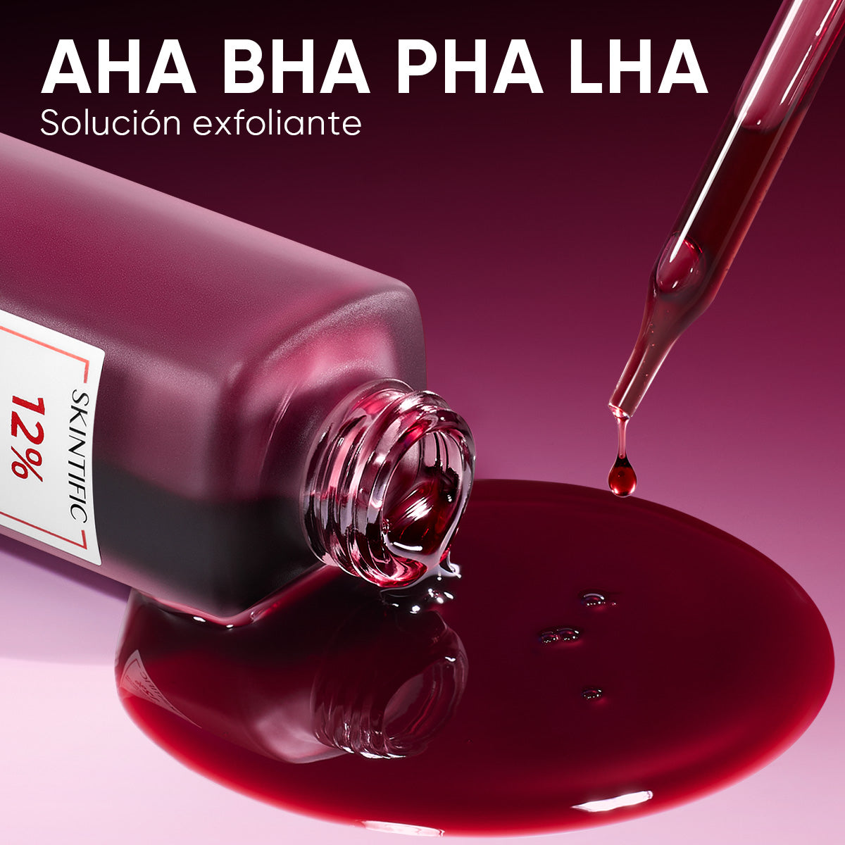 Sérum Exfoliante con 12% AHA, BHA, PHA y LHA