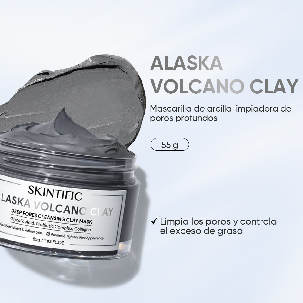 Mascarilla de Arcilla Alaska Volcano para Limpieza Profunda de Poros