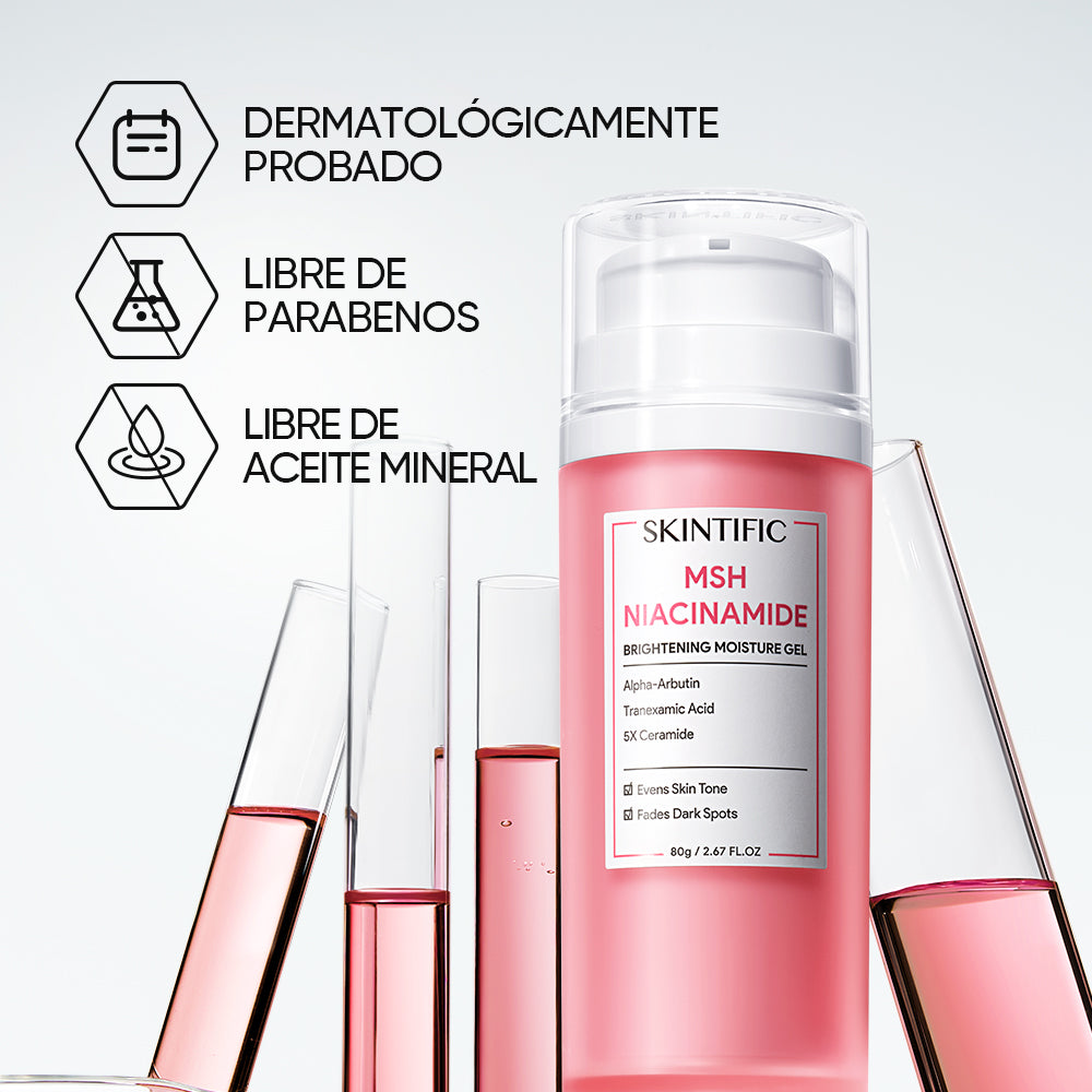 Gel Hidratante Iluminador niacinamida MSH
